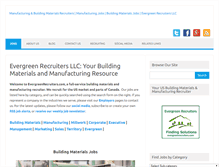 Tablet Screenshot of evergreenrecruiters.com